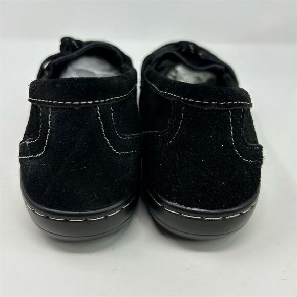 Osslue Women's Black Suede Slip-On Penny Loafers Size 8 Cushioned Insole Tassel - Picture 14 of 14